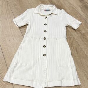 Free People‎ Beach White Button-Down Mini Dress